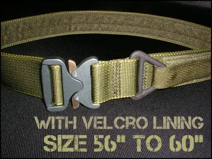 1.75-Inch Cobra Rigger’S Belt With Velcro Lining – 56–60 Inch 1