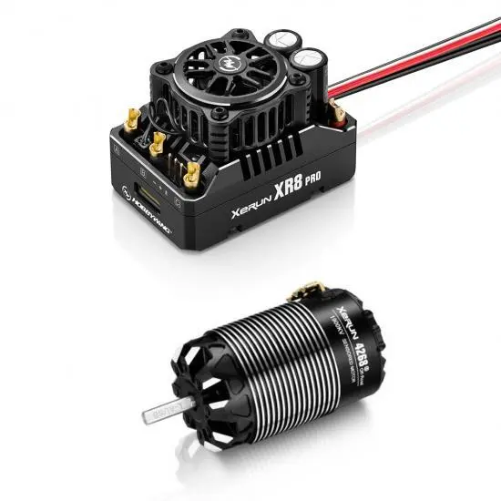 1/8-Scale Xr8 Pro G3 Combo: 2200Kv Brushless Motor + Esc 1