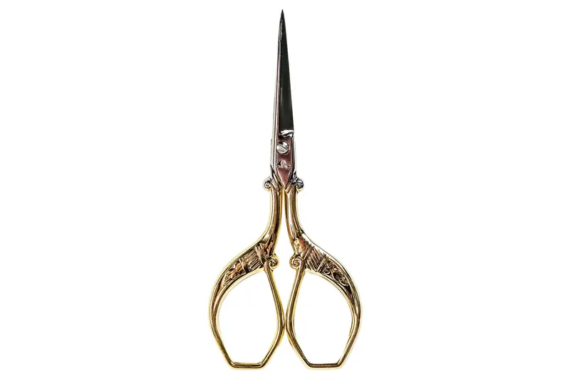 3.75-Inch Peacock-Embellished Italian Embroidery Scissors 1