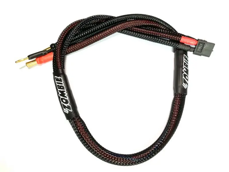 5Mm To Xt60 Female 2S Lipo Charging Cable – Black Insulated, 600Mm Length 1