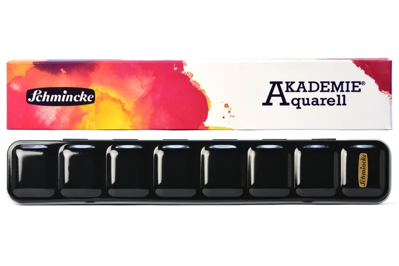 Akademie Compact Watercolor Set – 12-Pan Slim Palette 1