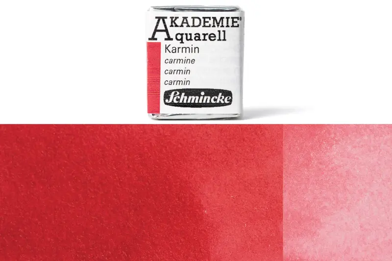 Akademie Watercolor Half Pan Set – Carmine #333 1