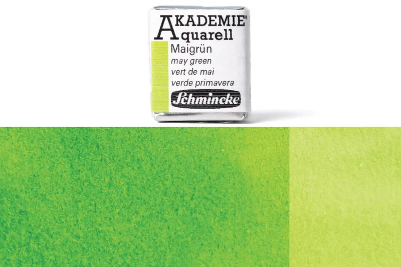 Akademie Watercolor Half Pan Set – May Green #552 1