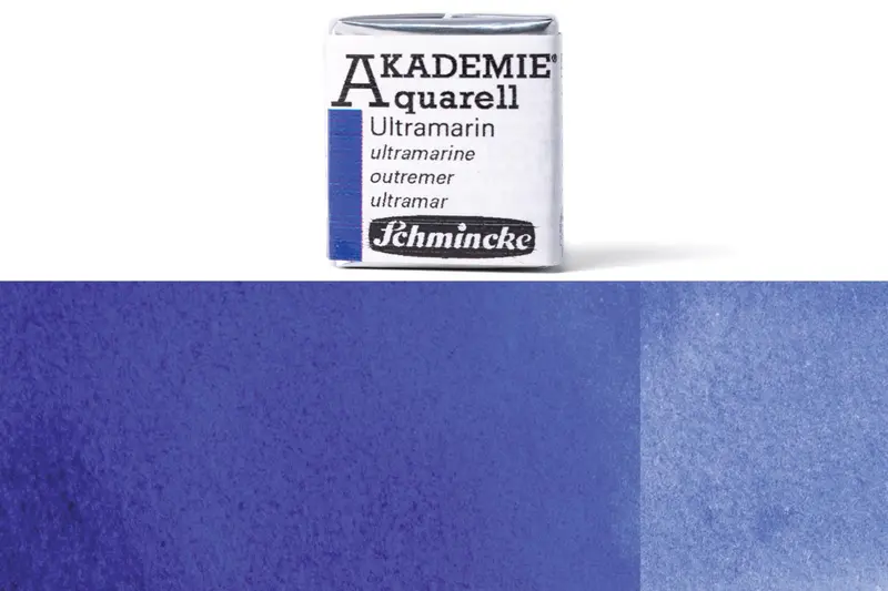 Akademie Watercolor Half Pan Set – Ultramarine Blue #443 1