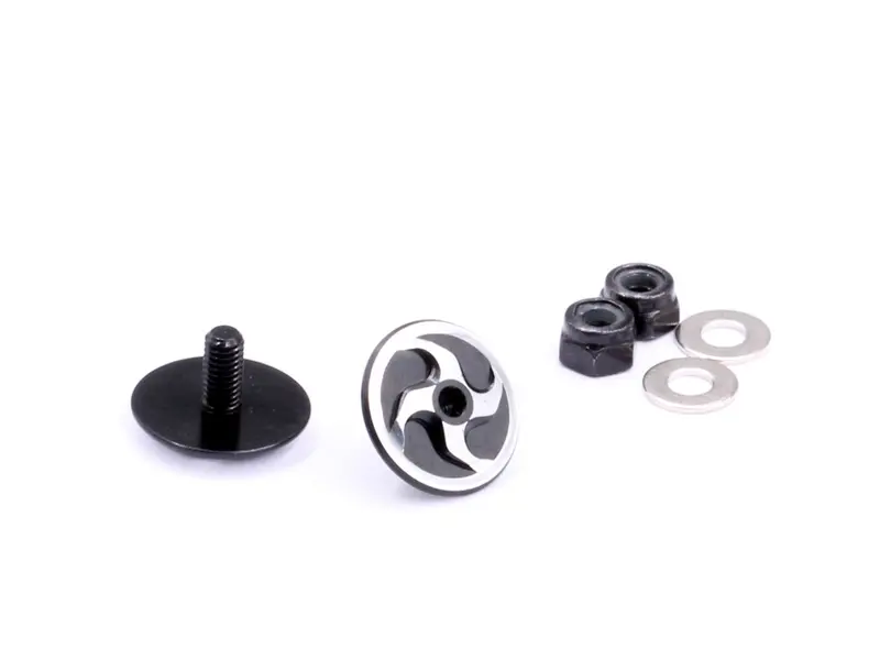 Aluminum Rear Wing Support – Short Version With 2 Mm Hex Mounting, Sleek Black Finish (Ba-10028) 1