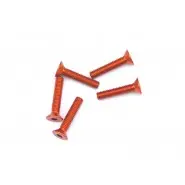 Am-14Cs3015 Aluminum Allen Countersunk Screw M3×15 Mm – Orange Anodized 7075-T6 (Pack Of 5) 1