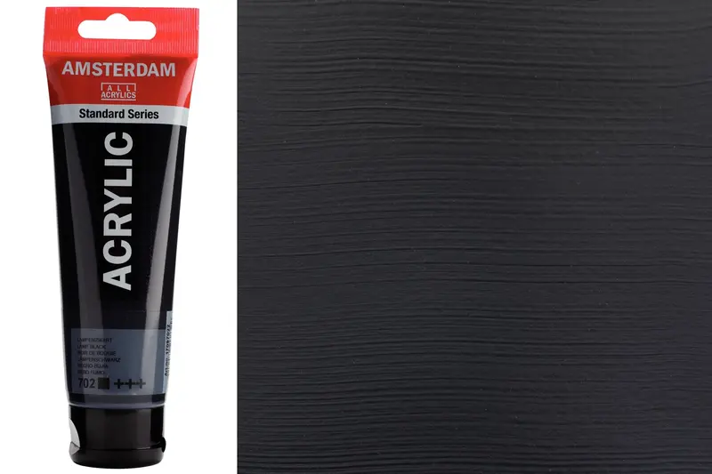 Amsterdam Standard Acrylic Paint – 120 Ml Lamp Black Pigment 1