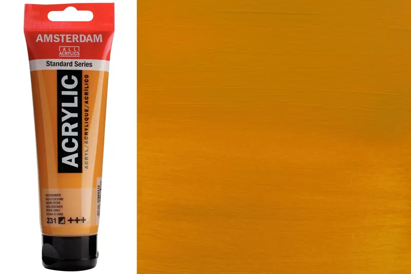 Amsterdam Standard Acrylic Paint – Gold Ochre, 120 Ml 1