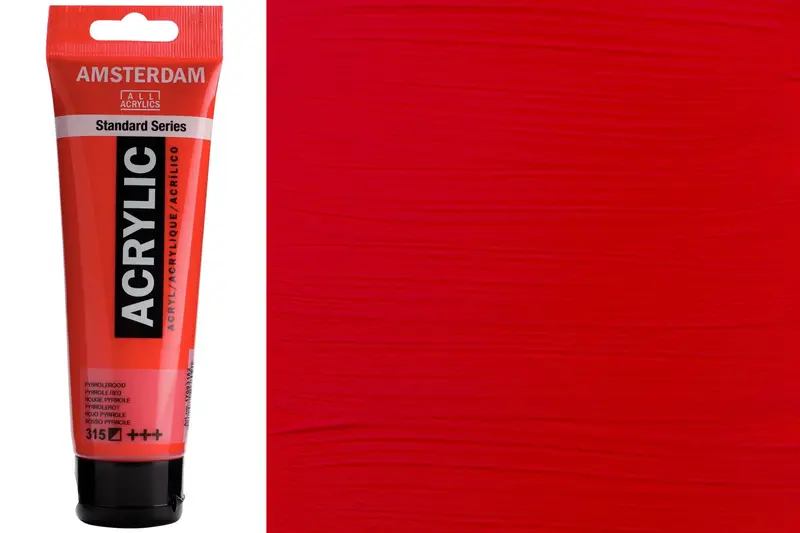 Amsterdam Standard Acrylic Paint – Pyrrole Red, 120 Ml 1