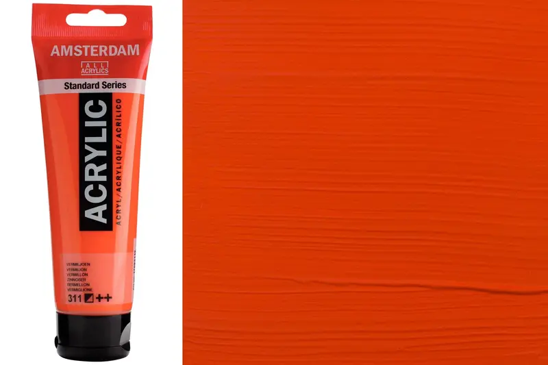 Amsterdam Standard Acrylic Paint – Vermilion, 120 Ml 1