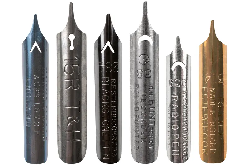 Antique Stub Nib Pen Set – Six Vintage Styles 1
