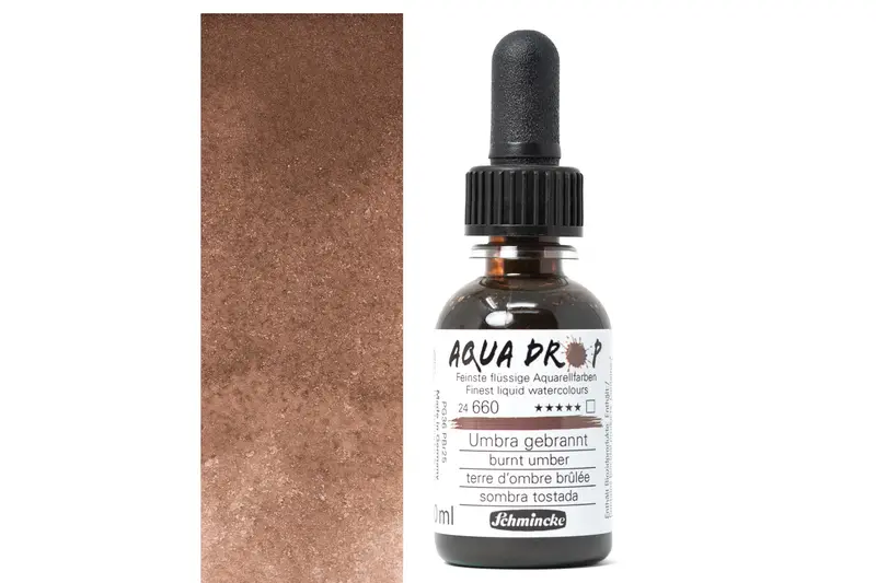 Aqua Drop Liquid Watercolor – Burnt Umber (#660) 1