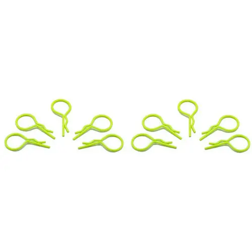 Arrowmax 1/10 Scale Fluorescent Yellow Body Clips (10-Pack) 1