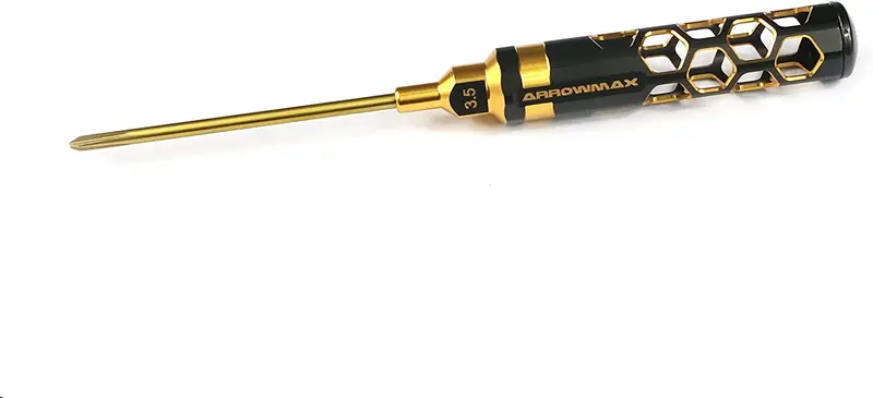 Arrowmax 3.5Mm Phillips Screwdriver – 100Mm Black-And-Gold Finish (Am-440136-Bg) 1