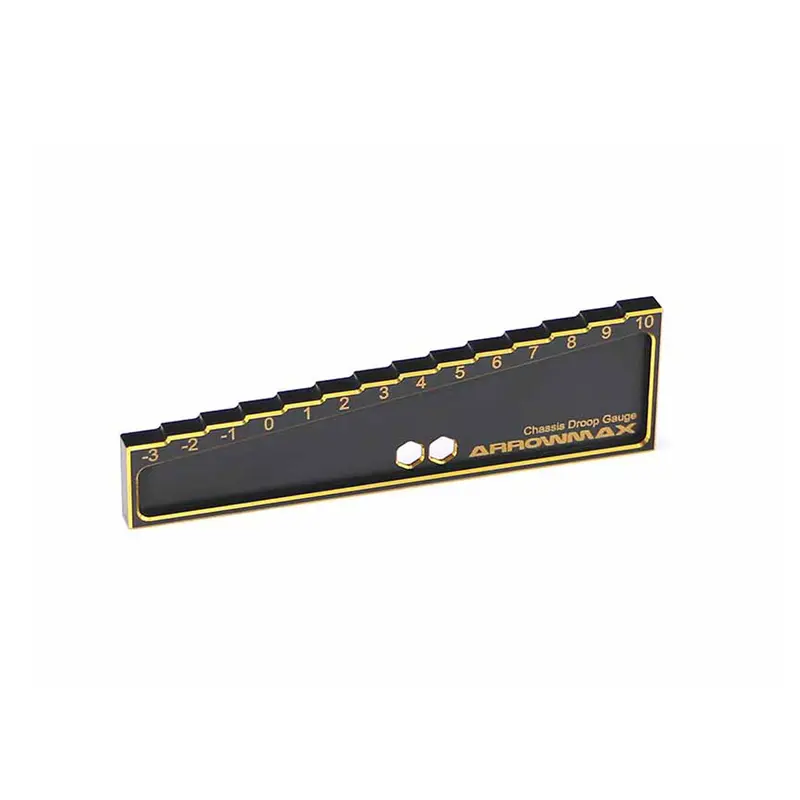 Arrowmax Adjustable Chassis Droop Gauge – -3Mm To +10Mm Scale For 1/8 & 1/10 Rc Cars (Am-171013) 1