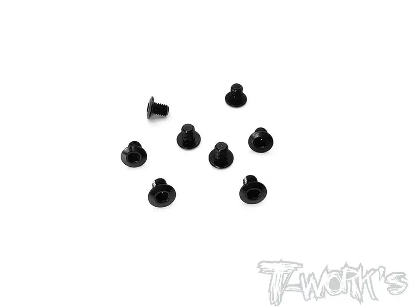 Ass-3Lpbk Low-Profile Hex Socket Screws – 7075-T6 Aluminum, Black Finish (8 Pcs) 1