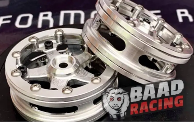 Baad Racing Front Bead-Lock Drag Wheels – Cnc-Machined Billet Aluminum 1