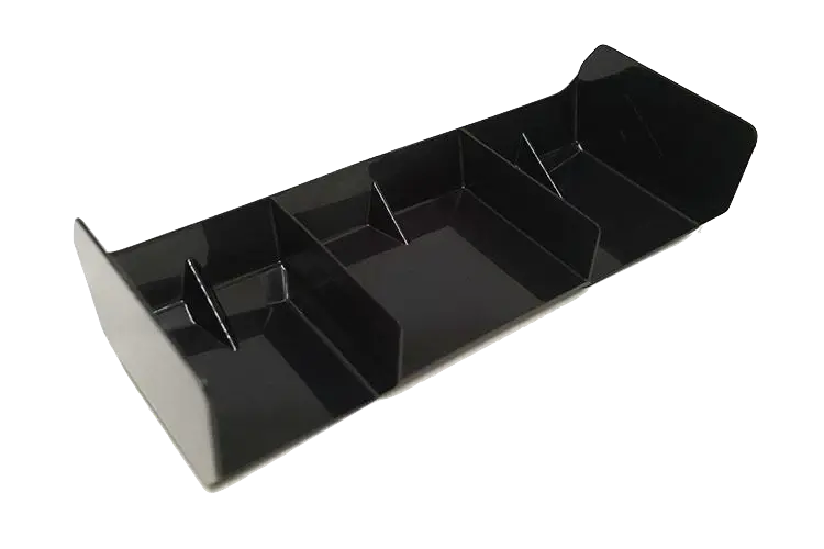 Beta Black Plastic Rear Wing – Durable 1:10 Racing Wing Upgrade 1