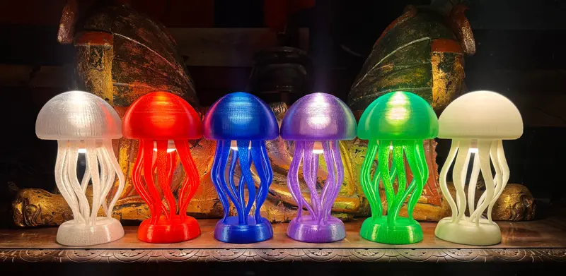 Bioluminescent Jellyfish Led Desk Light 1