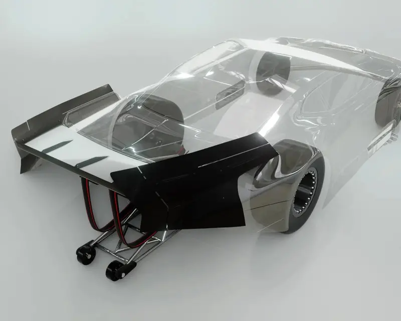 Bittydesign Zl21 Pro Clear Drag Racing Wing Set 1