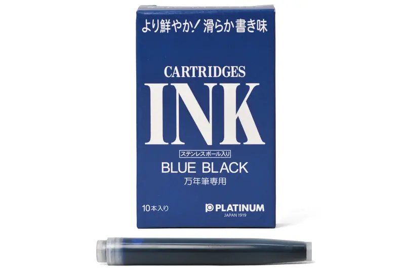 Blue-Black Iron Gall Ink Cartridges For Fountain Pens (Pack Of 10) 1