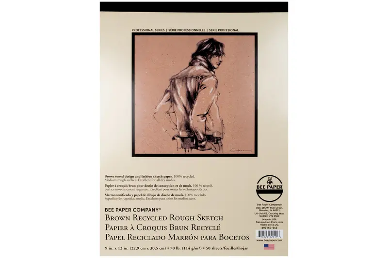 Brown Recycled Rough-Texture Sketch Pad 1
