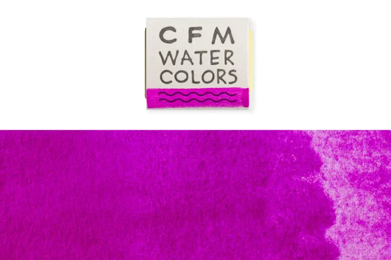 Cfm Fluorescent Violet Watercolor Half Pan 1