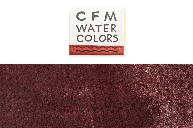 Cfm Half-Pan Watercolor: Blue Ridge Red Hematite Hue 1