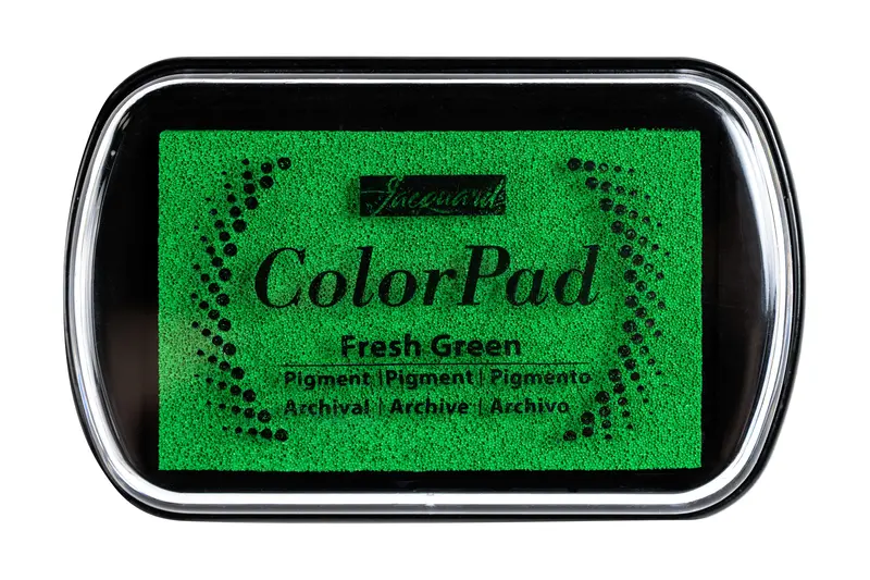 Colorpad Archival Fresh Green Pigment Ink Pad – Permanent Stamping Ink 1