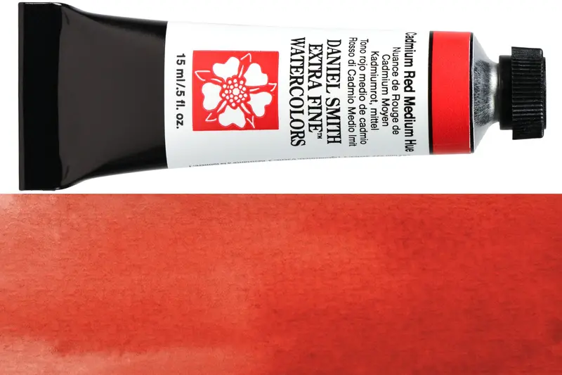 Daniel Smith Cadmium Red Medium Hue Watercolor (15 Ml, Balanced & Versatile) 1