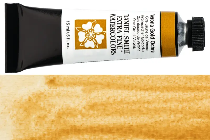 Daniel Smith Verona Gold Ochre Watercolor – 15 Ml Tube 1