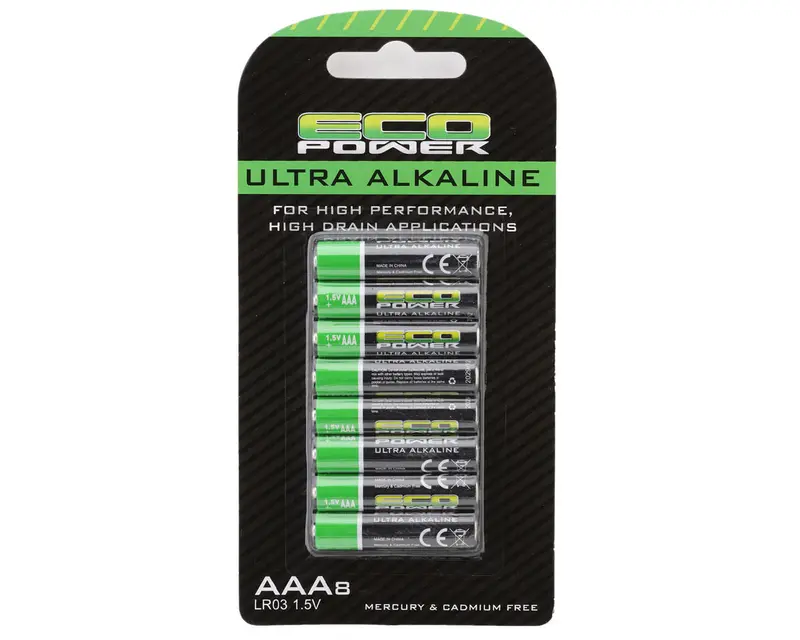 Ecopower Aaa Alkaline Batteries – 8-Pack (Eco-Friendly) 1