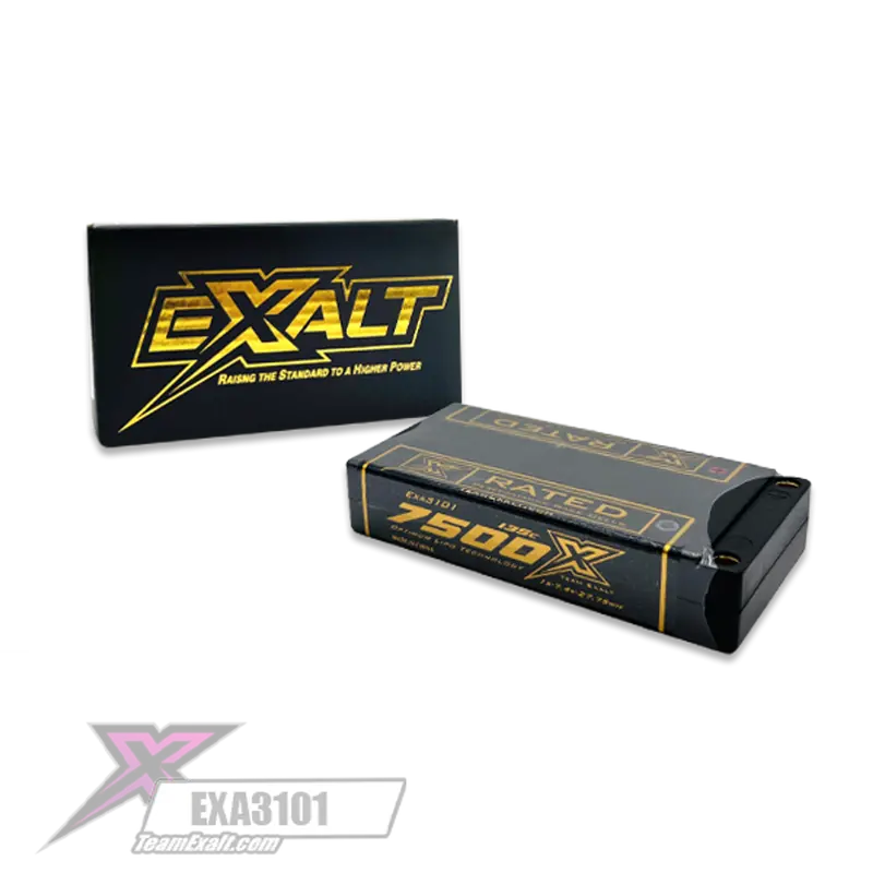 Exalt X-Rated 1S Hardcase Lipo Battery – 135C Discharge, 7500Mah 1