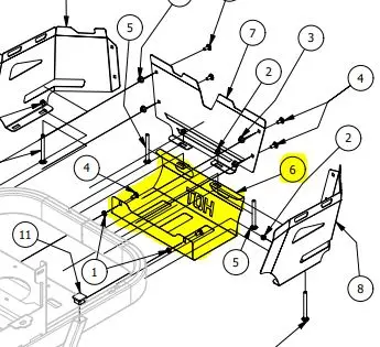 Exhaust Muffler Guard Protection Kit (148-1171-P11 / 439-0006-00-P11) 1