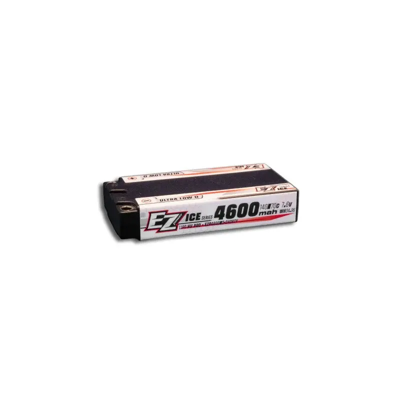 Ezpower Ice 2S 7.6V 4600Mah 140C Ultra-Low Cg Shorty Lipo Battery 1
