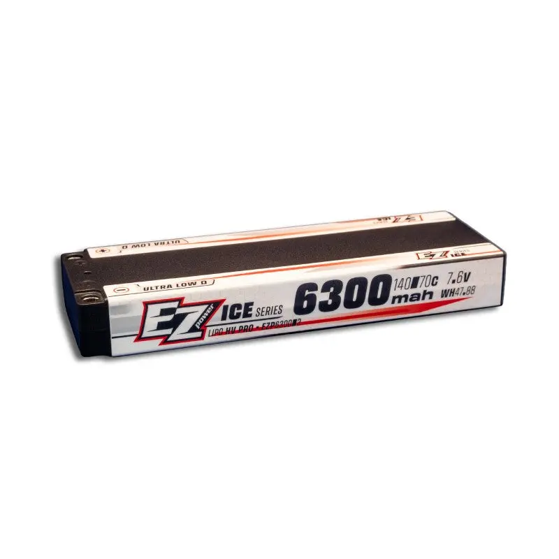 Ezpower Ice 2S 7.6V 6300Mah 140C Ultra-Low Cg Lipo Battery 1