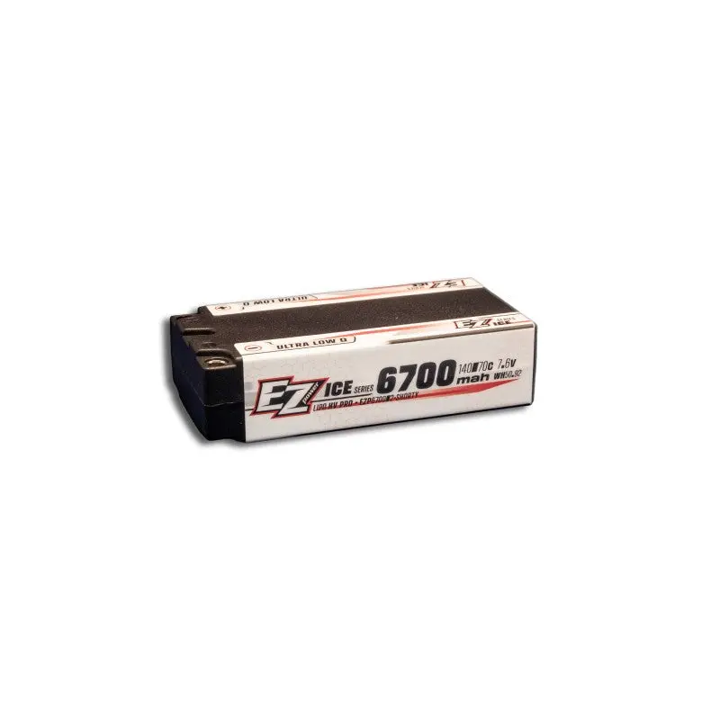 Ezpower Ice 2S 7.6V 6700Mah 140C Shorty-Form Lipo Battery 1