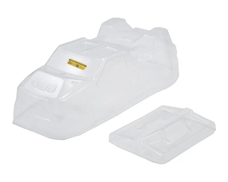 F2-T7/T6.4 Finnisher Rc Body – Lightweight Clear Polycarbonate With Rear Spoiler 1