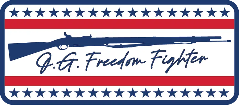 Freedom Fighter Embroidered Patch – Patriotic Wearable Art 1