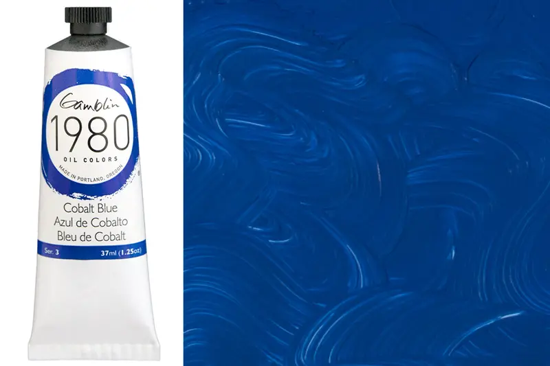 Gamblin 1980 Cobalt Blue Oil Paint – 37 Ml Tube 1