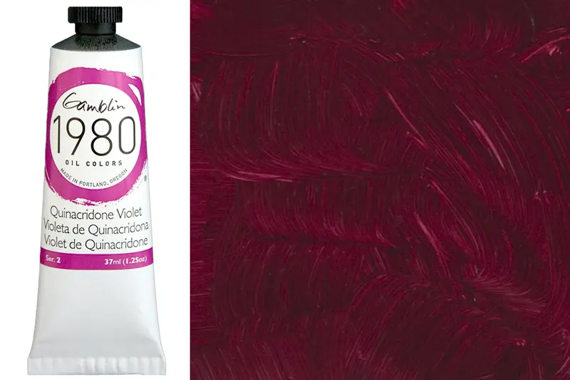 Gamblin 1980 Oil Color – Quinacridone Violet, 37 Ml 1