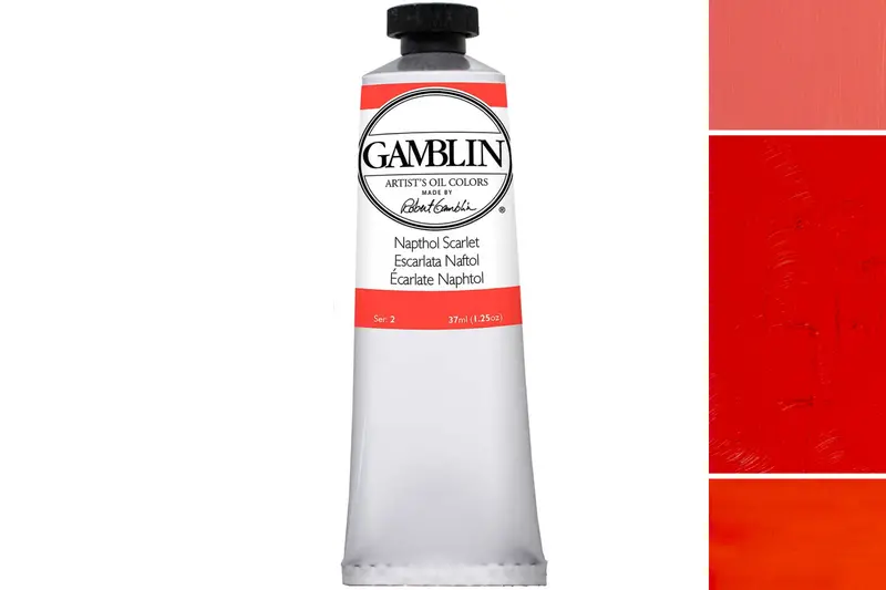 Gamblin Naphthol Scarlet Oil Paint For Vibrant Mixes 1