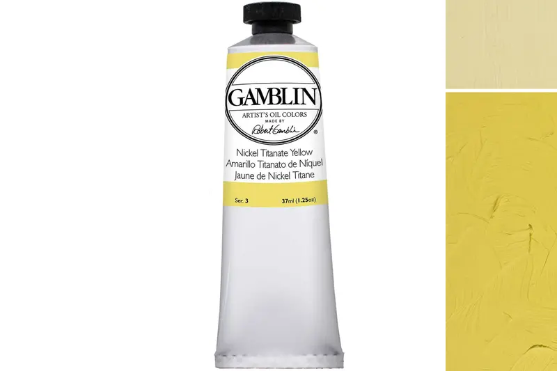 Gamblin Nickel Titanate Yellow Oil Color – Lightfast & Clear 1