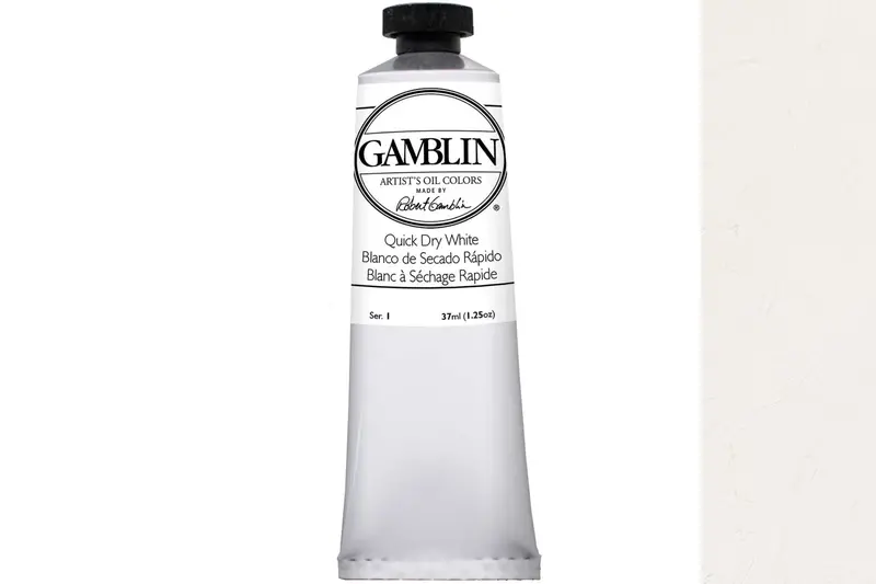 Gamblin Quick Dry White Oil Paint – Fast-Drying Titanium-Based Base 1