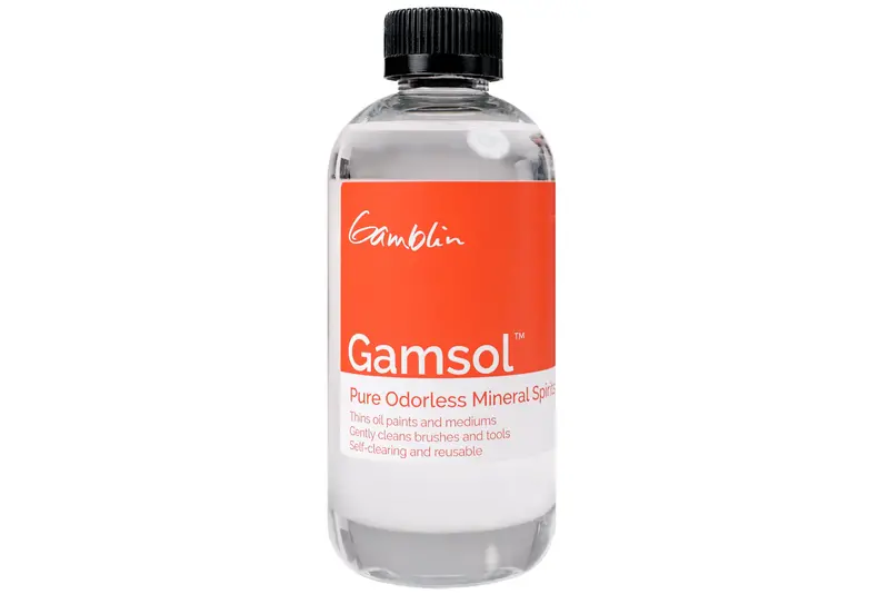 Gamsol Odorless Mineral Spirits For Safe Oil Paint Cleanup 1
