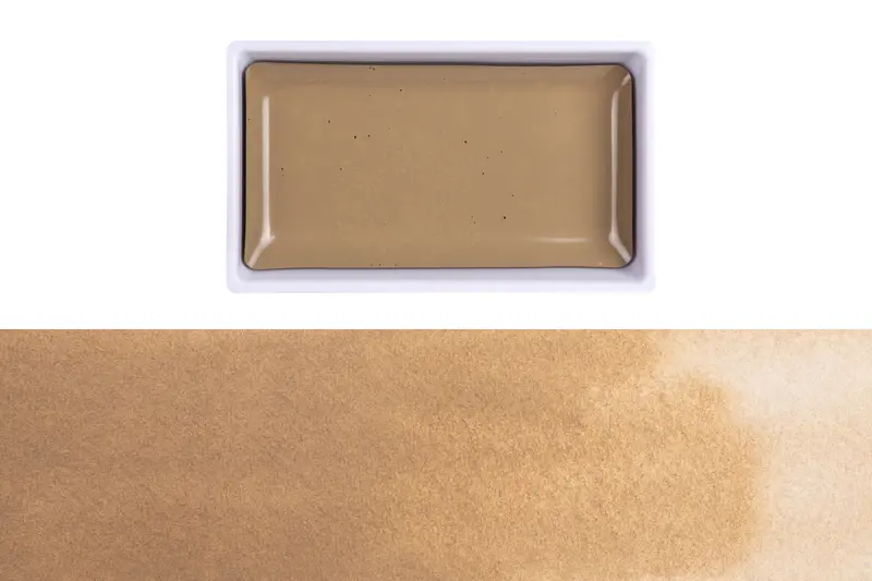 Gansai Tambi Watercolor Paint #401 Flax Beige 1