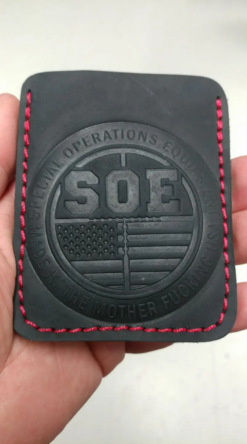 Genuine Leather Compact Card Wallet 1