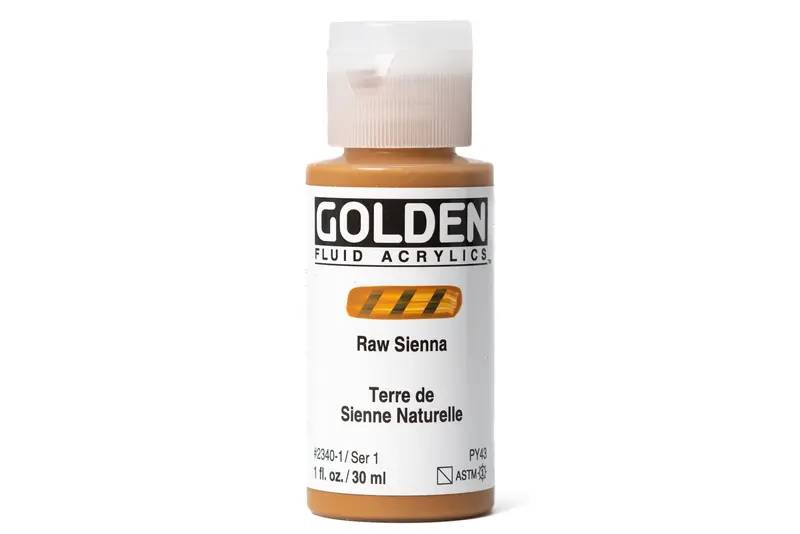Golden Fluid Acrylic Paint – Raw Sienna Tone 1