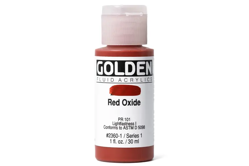 Golden Fluid Acrylic Paint – Red Oxide Pigment 1