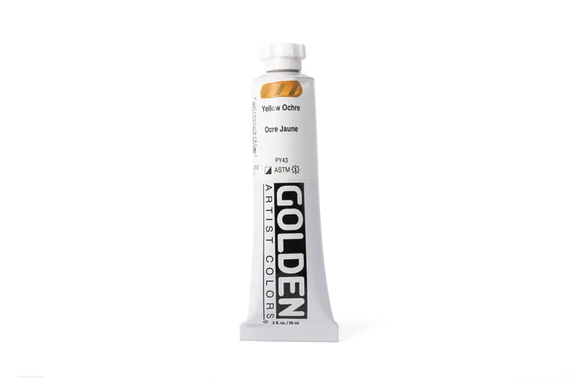 Golden Heavy Body Acrylic Paint – Yellow Ochre 1